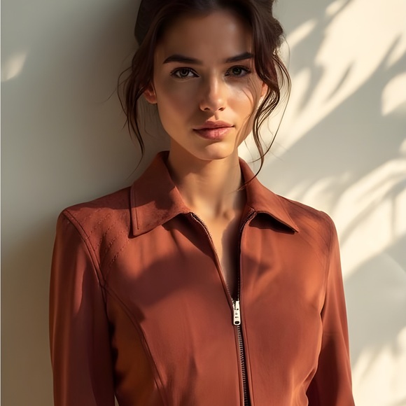 Norton McNaughton Women's Rust Blazer Jacket Size 6P - Picture 7 of 12